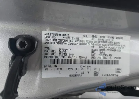 2014 Ford Focus Se из США, поврежденный, VIN 1FADP3F29EL116218